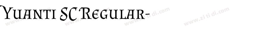 Yuanti SC Regular字体转换